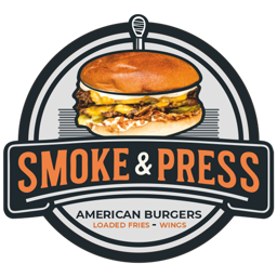 Smoke and Press logo.